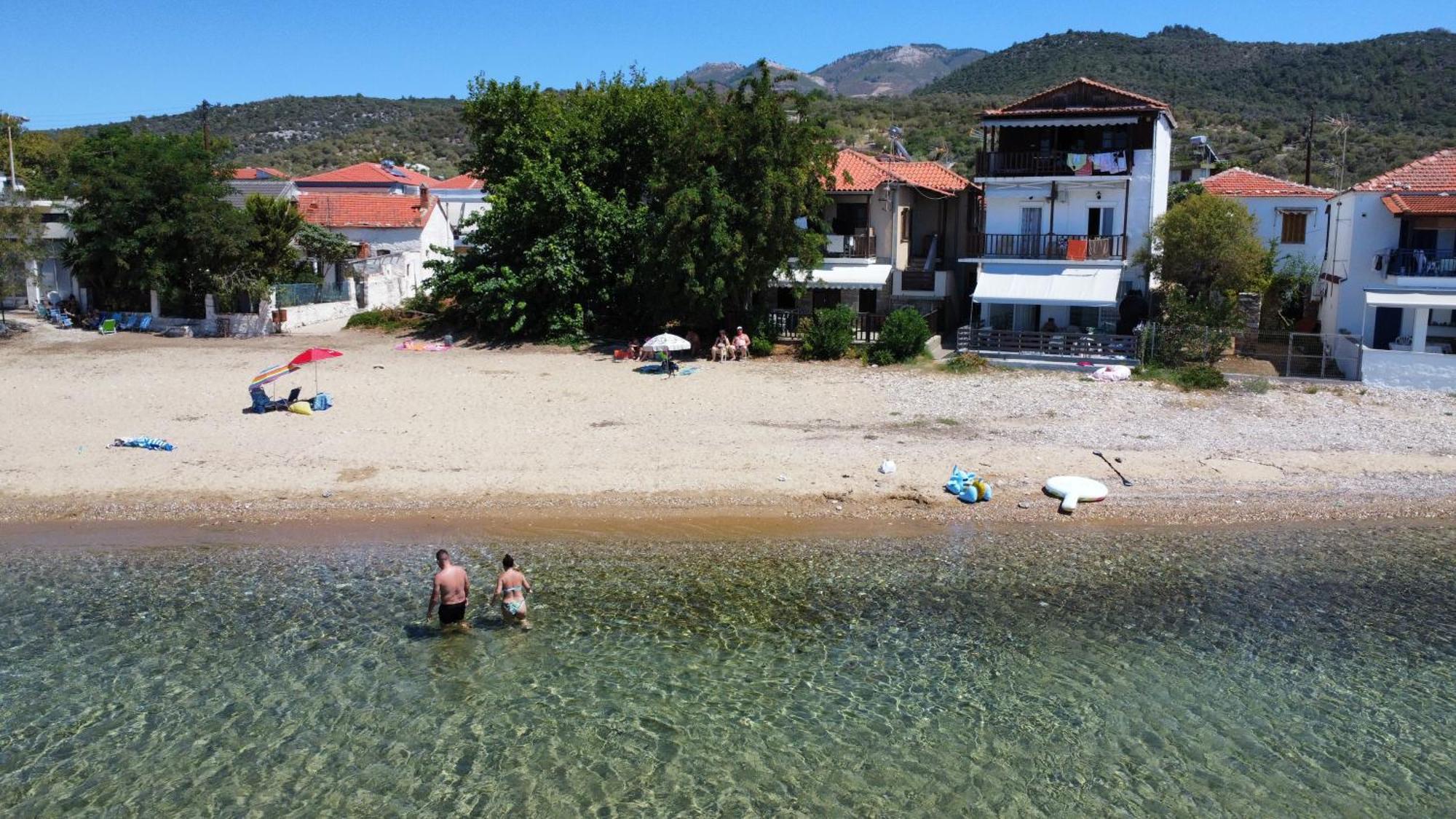 Beachfront Apartment Thassos Skála Kallirákhis Extérieur photo
